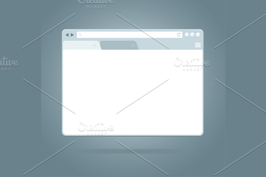 Simple Browser Window. Vector in Illustrations - product preview 8