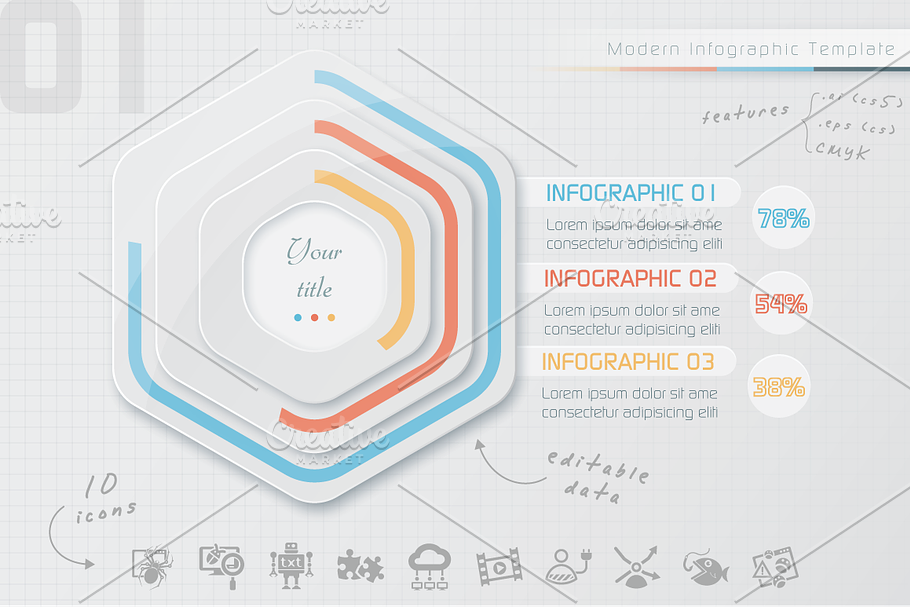 Infographic Bundle (21 in 1) in Presentation Templates - product preview 8