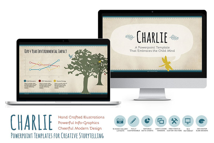 Charlie Powerpoint Template in PowerPoint Templates - product preview 8