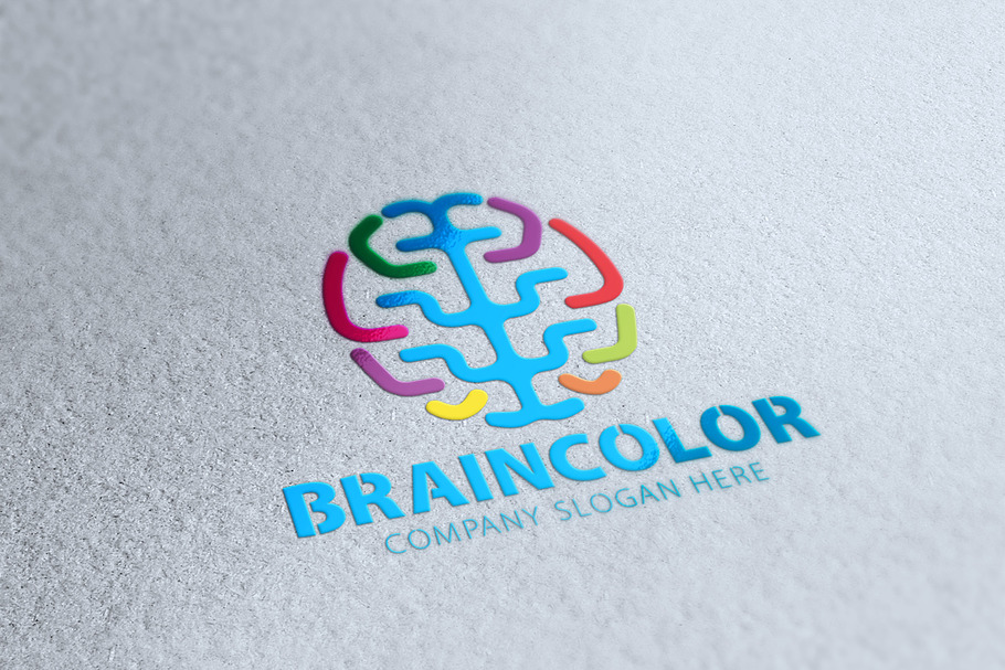 Brain Color Logo in Logo Templates - product preview 8