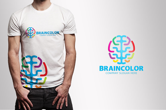 Brain Color Logo in Logo Templates - product preview 1