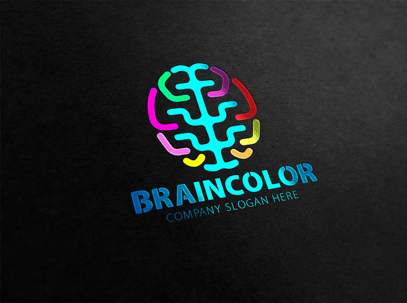 Brain Color Logo in Logo Templates - product preview 2