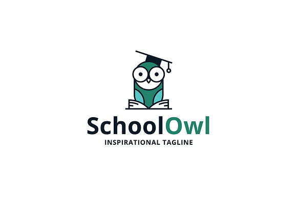 School Owl Logo Template in Logo Templates - product preview 1