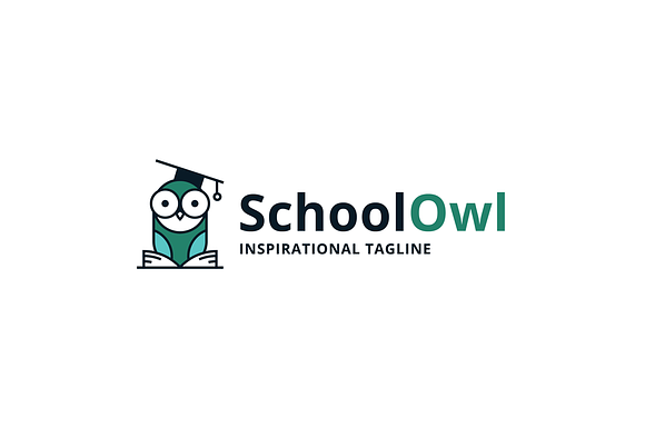 School Owl Logo Template in Logo Templates - product preview 2