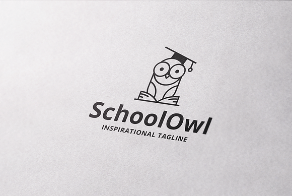 School Owl Logo Template in Logo Templates - product preview 4