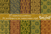 Renaissance seamless patterns Pack 7