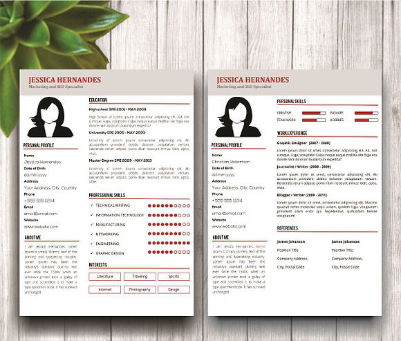 Clean Resume Template + Cover Letter in Letter Templates - product preview 3