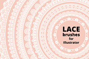 Lace brushes for AI and lace borders