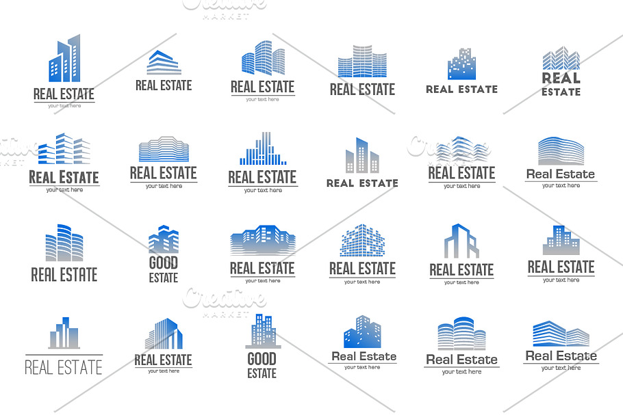 Real Estate Bundle: 24 Logos