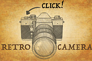 Retro camera, film camera