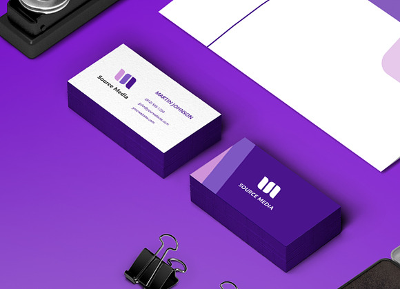 Source Media - Stationery & Branding in Branding Mockups - product preview 2