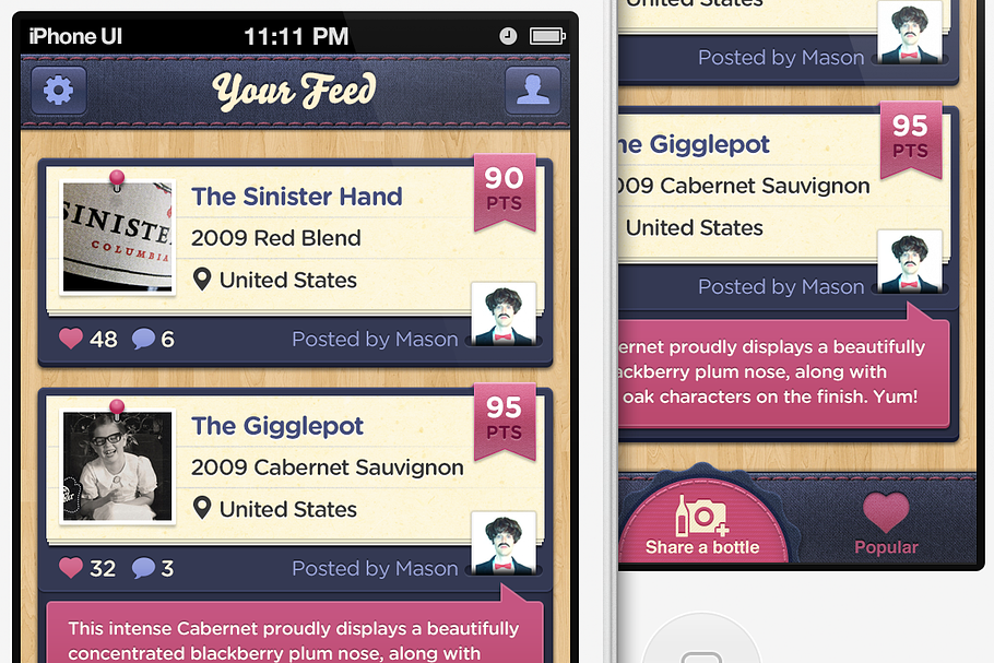 Blueberry iPhone UI Template in Templates - product preview 8