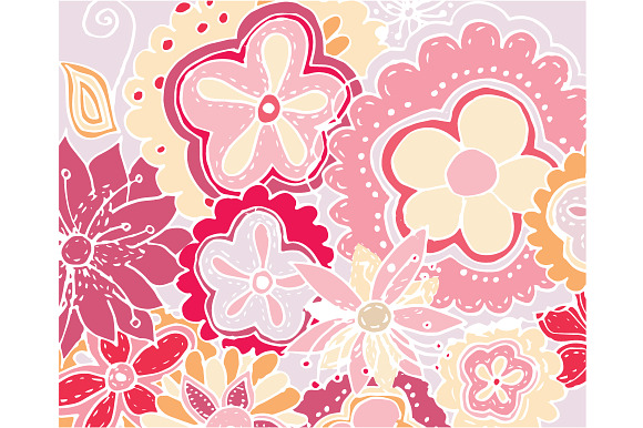 6  vector floral patterns in Patterns - product preview 2