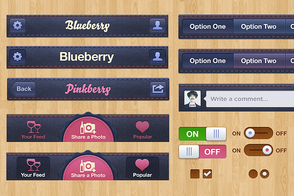 Blueberry iPhone UI Template in Templates - product preview 3