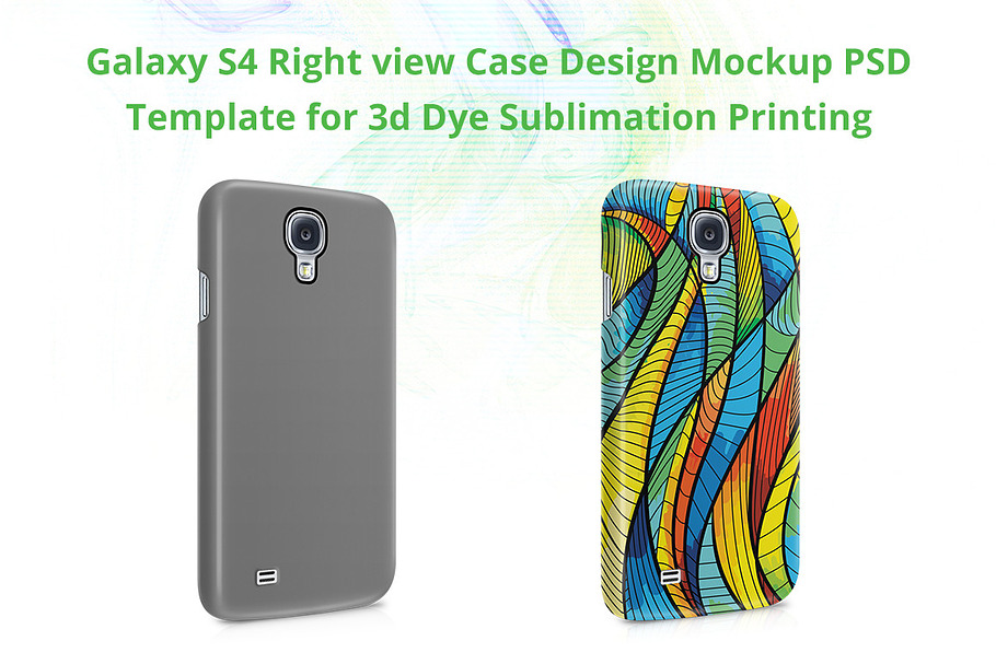 Galaxy S4 3d IMD Case Mockup Right