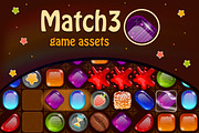 Graphic Assets for Match 3 Game