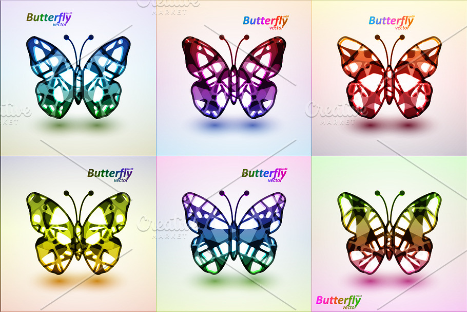 Abstract butterfly in Illustrations - product preview 8