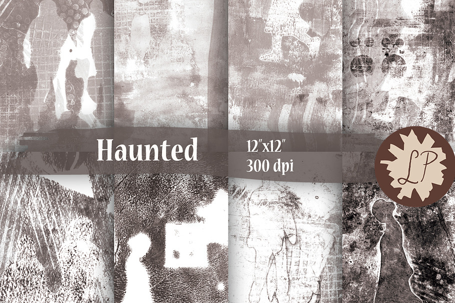 Ghostly People Digital Paper Pack