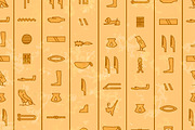 Antique egyptian hieroglyphics