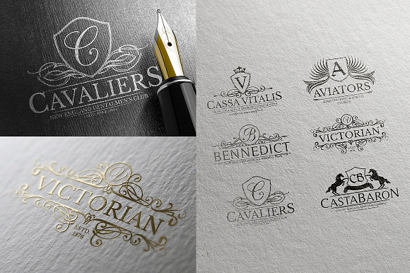 Heraldic Crest Logos Vol.4 in Logo Templates - product preview 4