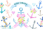Watercolor Anchor Collection