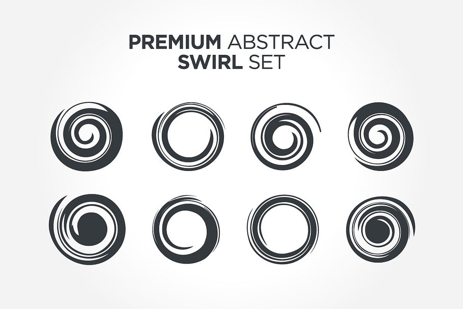 Premium Abstract Spiral Set in Illustrations - product preview 8