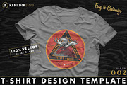 T-Shirt Design Template 002