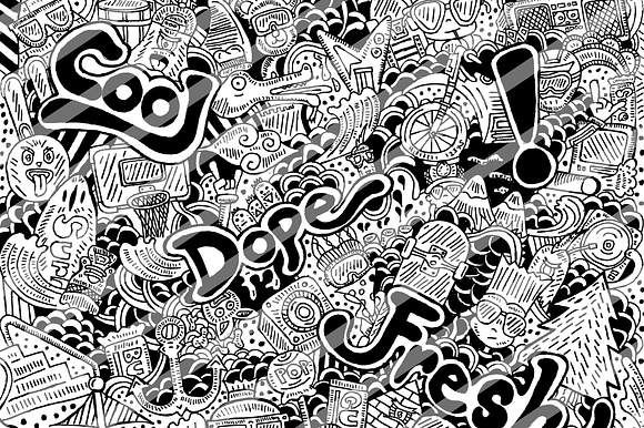 Street Doodles Pack in Illustrations - product preview 1