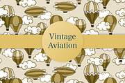 Vintage aviation patterns