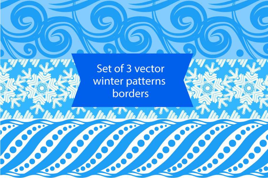 Winter pattern borders