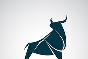 Vector image of an bull design