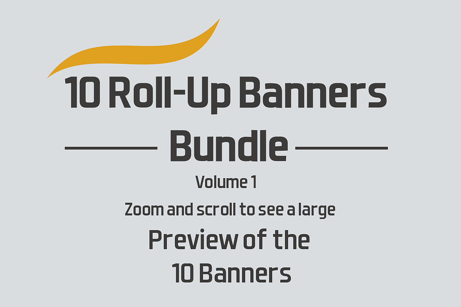 10 Roll-Up Banners  Bundle - SK in Presentation Templates - product preview 8
