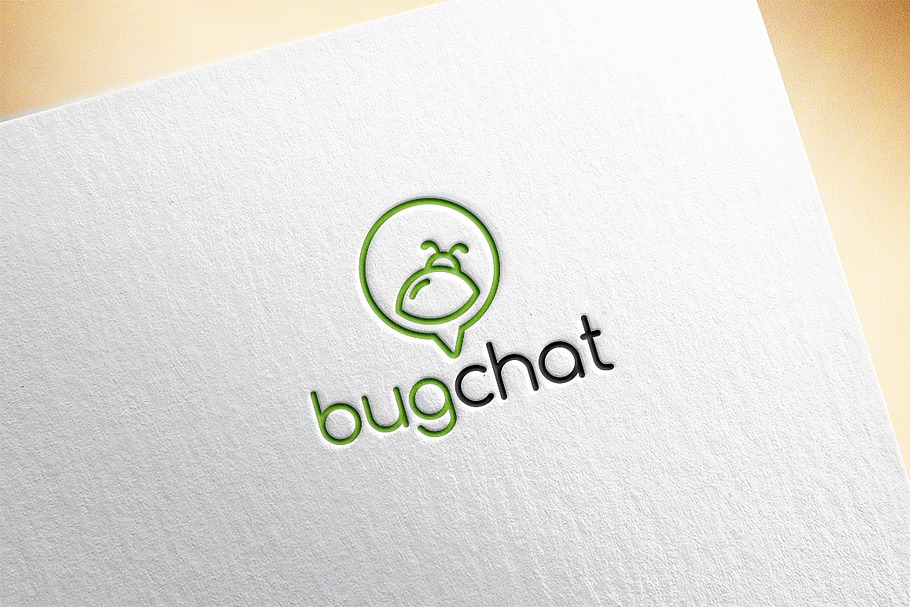Bug Chat Logo Template  in Logo Templates - product preview 8