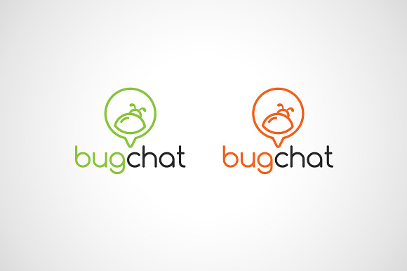 Bug Chat Logo Template  in Logo Templates - product preview 1