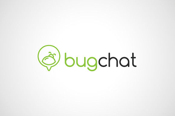 Bug Chat Logo Template  in Logo Templates - product preview 2