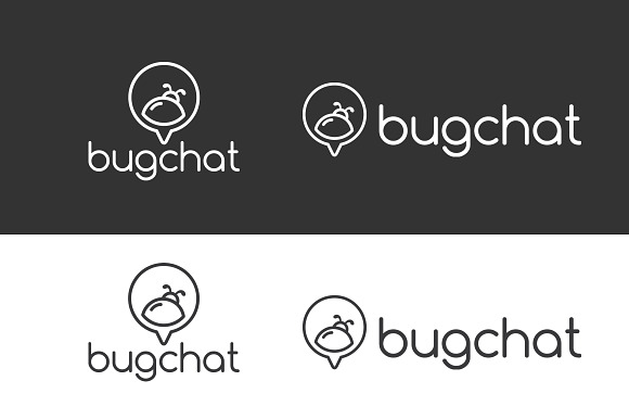 Bug Chat Logo Template  in Logo Templates - product preview 3