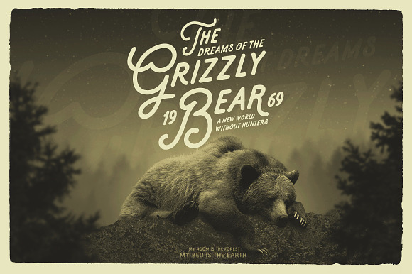 Forest Camp Font + Free Vector Pack in Hipster Fonts - product preview 1