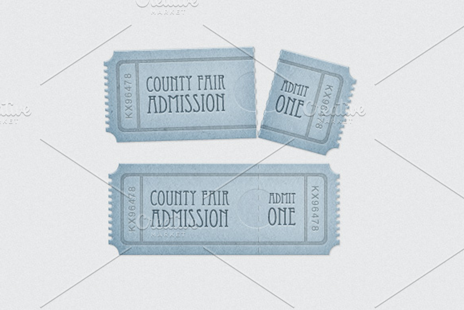 Old School Tickets in Objects - product preview 8