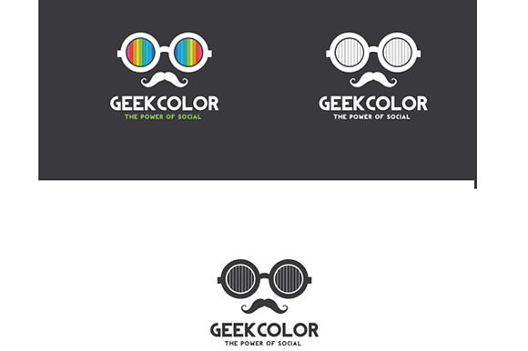 Geek Rainbow in Logo Templates - product preview 2