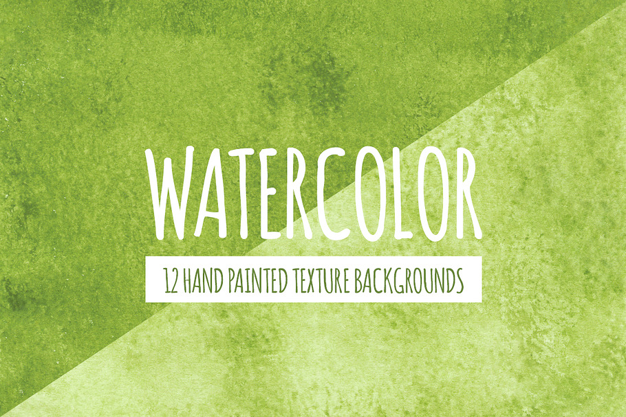 Green Watercolor Texture Backgrounds in Textures - product preview 8
