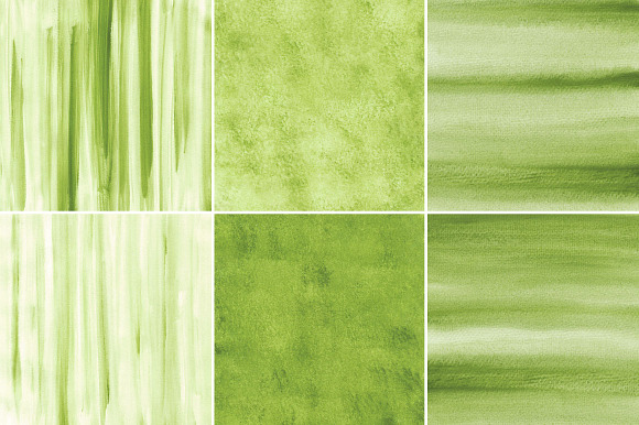 Green Watercolor Texture Backgrounds in Textures - product preview 2