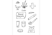 Medical marijuana set