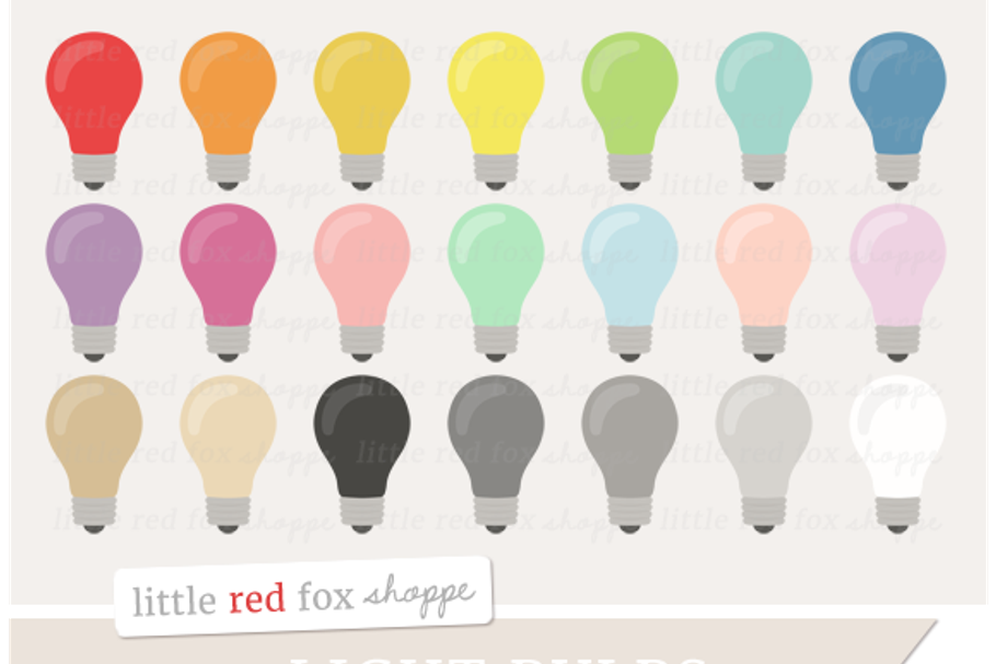 Light Bulb Clipart in Illustrations - product preview 8