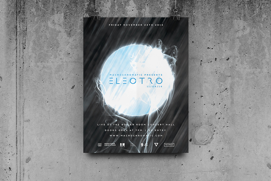 Techno Music - Flyer / Poster in Flyer Templates - product preview 8