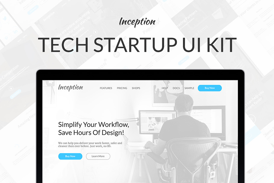 Inception UI Kit in UI Kits and Libraries - product preview 8