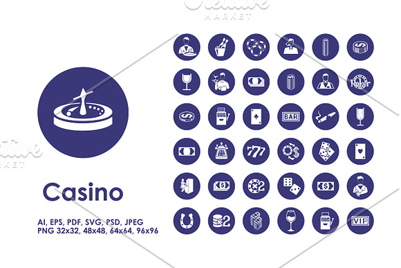 9 casino infographics + BONUS in Presentation Templates - product preview 1