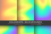 Set 6 holographic backgrounds
