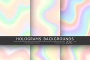 Set 6 holographic backgrounds
