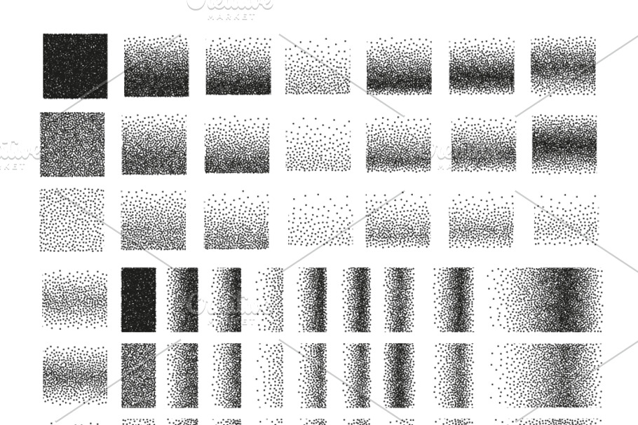 Set 51 square stipple pattern brush in Textures - product preview 8