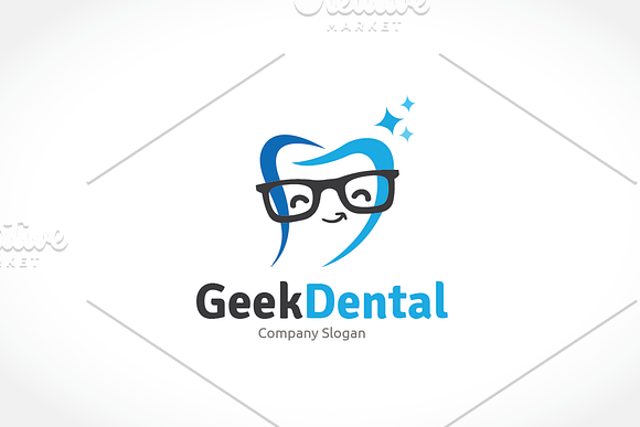 Geek Dental in Logo Templates - product preview 1